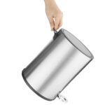 Jantex Rund Abfalleimer aus Gebürstetem Edelstahl 6Ltr – Bild 3