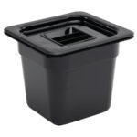 Vogue GN-Behälter GN1/6 schwarz 150mm – Bild 3
