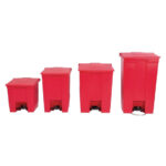 Rubbermaid Abfalleimer rot 87Ltr – Bild 2