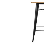 Bolero Bistro Bartisch mit Holzplatte schwarz – Bild 7