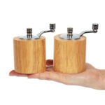 Olympia Salz- und Pfeffermühlenset Heveaholz 8cm – Bild 5