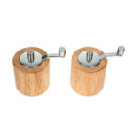 Olympia Salz- und Pfeffermühlenset Heveaholz 8cm – Bild 2