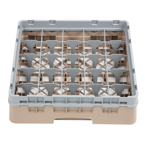 download_nqho-94.jpg Cambro Gläserspülkorb beige mit 25 Fächern max Glashöhe 9,2cm – Bild 1