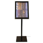 Securit LED-Displaykasten 4 x A4 komplett mit Stange und Sockel – Bild 3