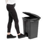 Jantex Küchenpedaleimer schwarz 45L – Bild 5
