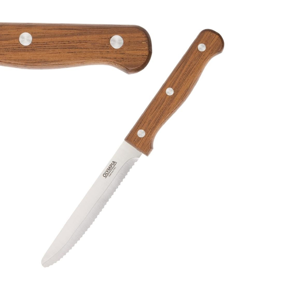 download_nvh8-dw.jpg Olympia abgerundete Steakmesser Holz (12 Stück) – Bild 1