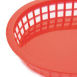 Olympia ovale Servierkörbe Kunststoff rot (6 Stück) – Bild 2