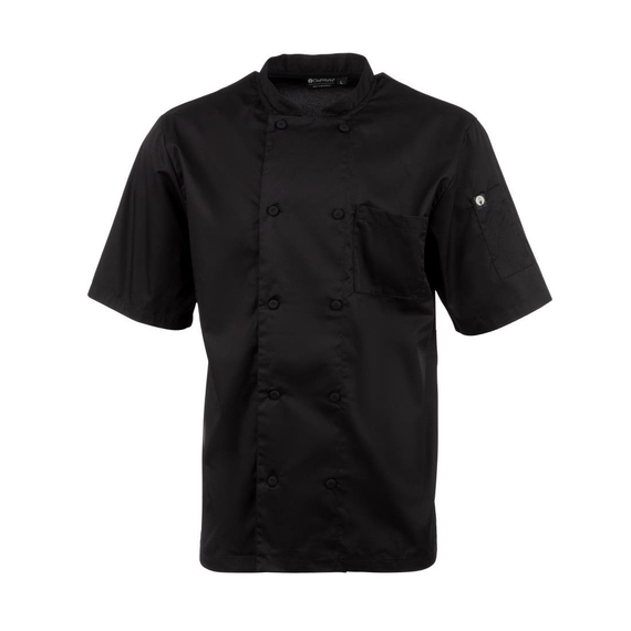 download_o2pp-fd.jpg Chefs Works Montreal Cool Vent Unisex Kurzarm-Kochjacke Schwarz S – Bild 1