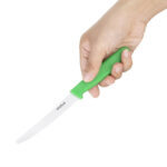 Hygiplas Tomatenmesser mit Wellenschliff 10cm grün – Bild 2