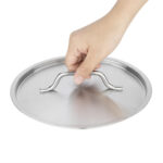 Vogue Edelstahl Kochtopf Deckel 200mm – Bild 2