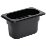 Vogue GN-Behälter GN1/9 schwarz 100mm