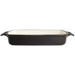 Vogue rechteckige Auflaufform Gusseisen schwarz 2,8L – Bild 2