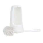 Jantex Runde Toilettenbürste & Halter - Weiß – Bild 2