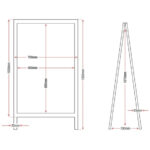 Olympia Kundenstopper mit Holzrahmen 120 x 70cm – Bild 10