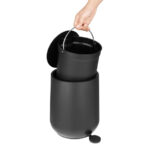 Jantex runder Pedaleimer schwarz 5Ltr – Bild 3