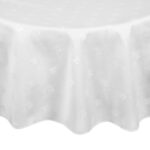 Mitre Luxury Luxor runde Tischdecke weiß 173cm – Bild 2