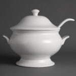 Olympia Whiteware Suppenterrine und Kelle 2,5L – Bild 3