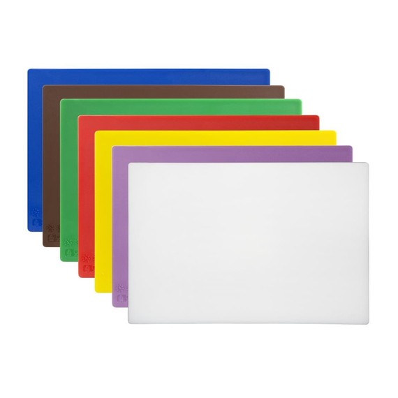 download_omud-tt.jpg Hygiplas Low Density Schneidebretter 7er Set mit Gestell – Bild 1