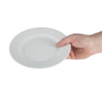 Olympia Whiteware Teller mit breitem Rand 20cm (12 Stück) – Bild 7
