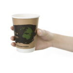 Fiesta Compostable Kompostierbare Heißgetränkebecher doppelwandig 35,5cl (500 Stück) – Bild 7