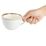 Olympia Kiln Cappuccinotassen Kreideweiß 34cl (6 Stück) – Bild 5
