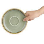 Olympia Kiln Untertassen Moos 16cm (6 Stück) – Bild 5