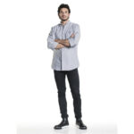Chaud Devant Nordic Grau Herren Kochjacke Größe S – Bild 2