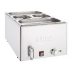 Buffalo Bain Marie mit Ablasshahn und Schalen – Bild 3