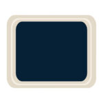 Roltex GN1/2 Serviertablett blau 32,5 x 26,5cm