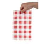 Fettabweisende Papierbögen Rotes Karo 190 x 310mm (200 Stück) – Bild 4