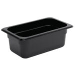 Vogue GN-Behälter GN1/4 schwarz 100mm – Bild 2