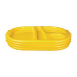 Olympia Kristallon Tabletts mit Fächern 32,2x23,6cm gelb (10 Stück) – Bild 3