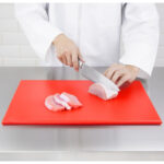 Hygiplas standard Schneidebrett mit hoher Dichte rot – Bild 5
