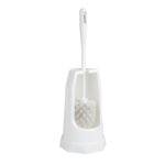 Jantex Runde Toilettenbürste & Halter - Weiß