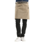 Chaud Devant Forene Denim Halfter Schürze braun 70(B) x 50(L) cm – Bild 2