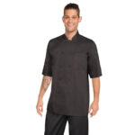 Chefs Works Montreal Cool Vent Unisex Kurzarm-Kochjacke Schwarz S – Bild 3