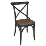 Bolero Esszimmerstühle Birkenholz gewaschenes Schwarz (2 Stück) – Bild 10
