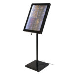 Securit LED-Displaykasten 4 x A4 komplett mit Stange und Sockel – Bild 2