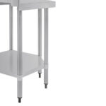 Vogue Arbeitsecktisch mit Aufkantung und Regalboden 80 x 60cm – Bild 4
