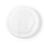 Vegware kompostierbare flache Deckel für Suppen- und Universalbecher 35cl/45,4cl (500 Stück)