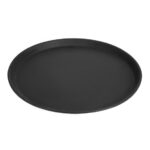 Cambro Camtread rundes rutschfestes Fiberglas Tablett schwarz 35,5cm – Bild 2