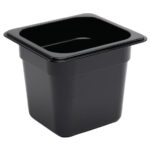 Vogue GN-Behälter GN1/6 schwarz 150mm – Bild 2