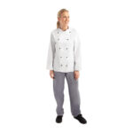 Whites Chicago Kochjacke lange Ärmel weiß S – Bild 5