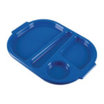 Olympia Kristallon Kleines Menü Tablett aus Polycarbonat für Lebensmittel Blau 322mm (10 Stück) – Bild 5