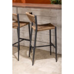 Bolero Eden PE Twist Rattan Outdoor Barhocker Natur (2 Stück) – Bild 8