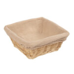 Olympia Brotkorb Weide mit Futter 23cm – Bild 2