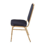 Bolero Bankettstühle mit quadratischer Lehne blau (4 Stück) – Bild 3