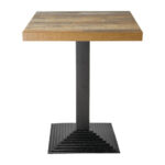 Bolero quadratischer Tischfuß mit Stufen Gusseisen 72cm hoch