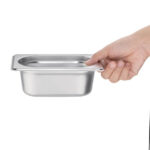 Vogue GN-Behälter Edelstahl 6,5cm GN1/9 – Bild 5