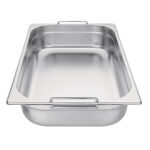 Vogue Edelstahl GN-Behälter GN1/1 mit Griffen 10cm – Bild 2